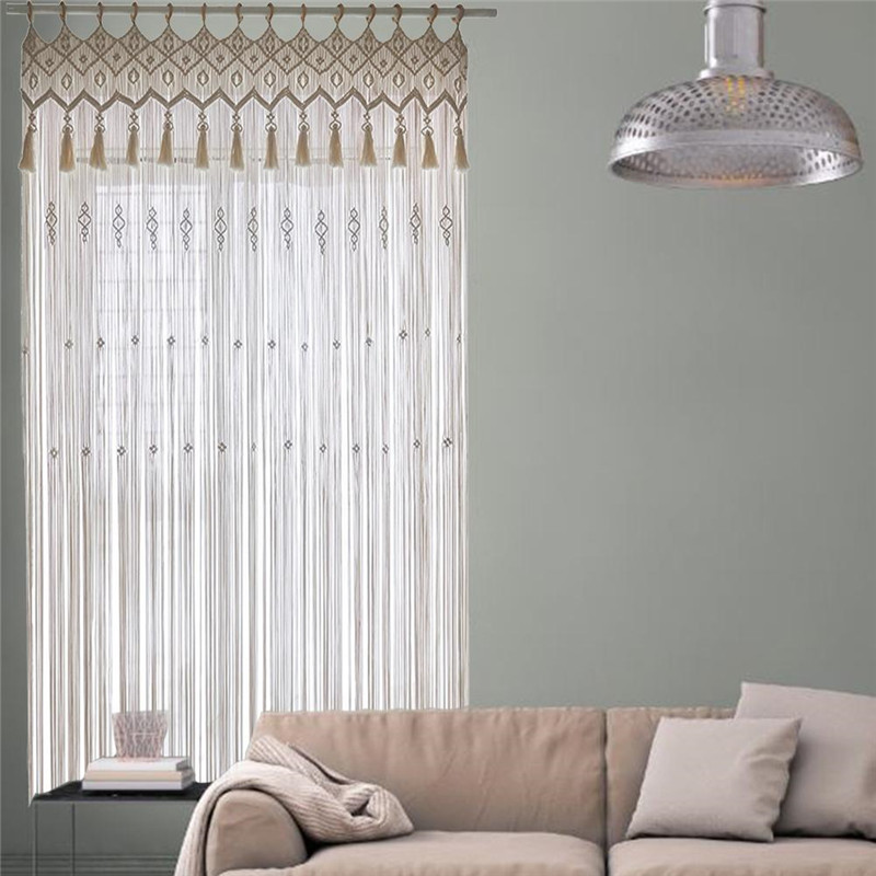ม่านประตูผ้าฝ้ายถักมือสำหรับตก - Wedding Backdrop Curtain บทวิจารณ์และราคา