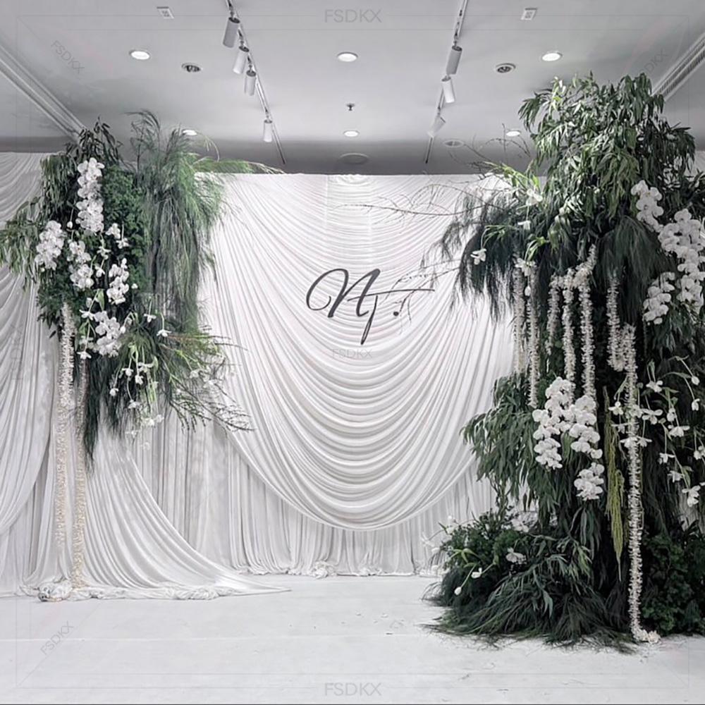 ผ้าม่านฉากหลังงานแต่งงาน ผ้าไห - Wedding Backdrop Curtain บทวิจารณ์และราคา