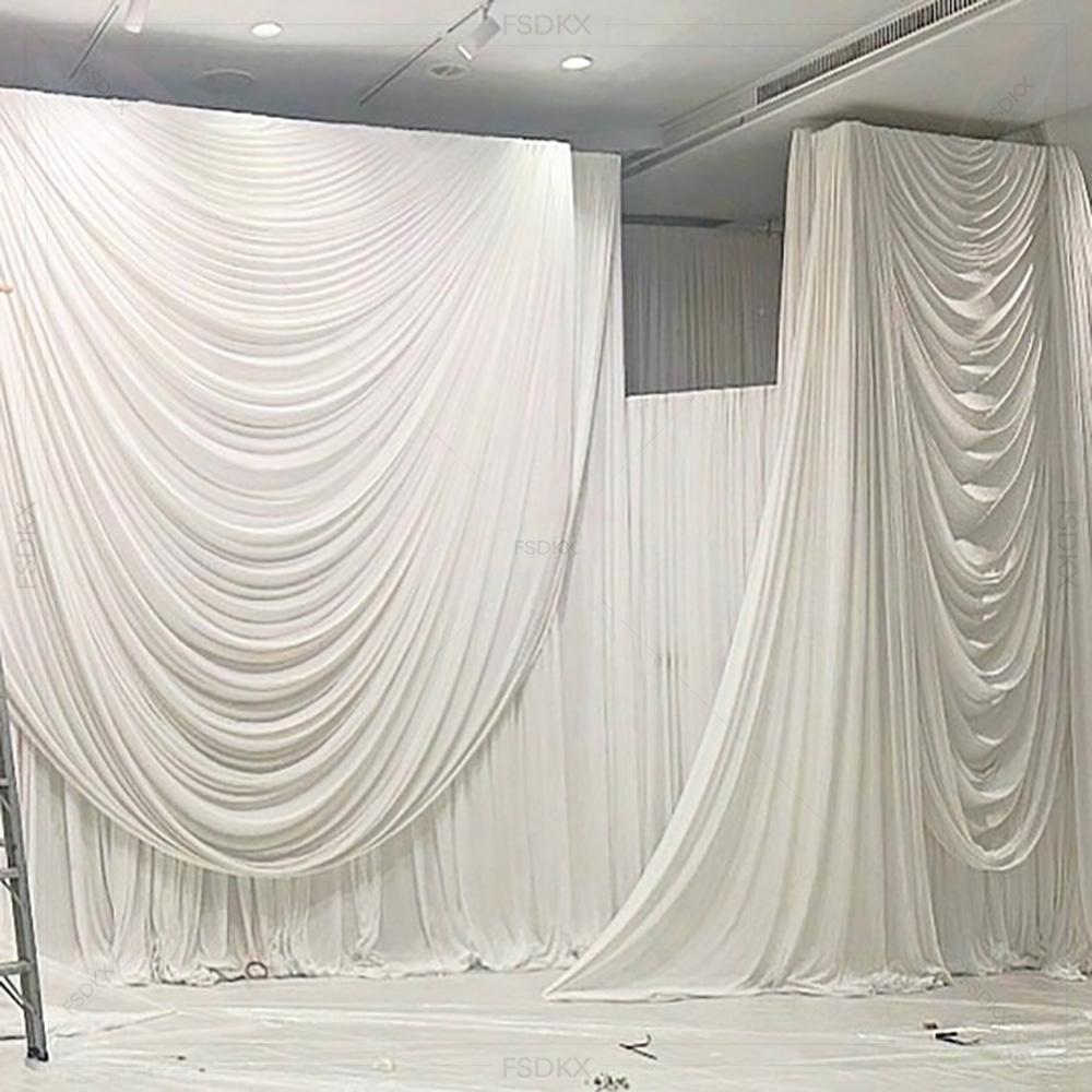 ผ้าม่านฉากหลังงานแต่งงาน ผ้าไห - Wedding Backdrop Curtain บทวิจารณ์และราคา