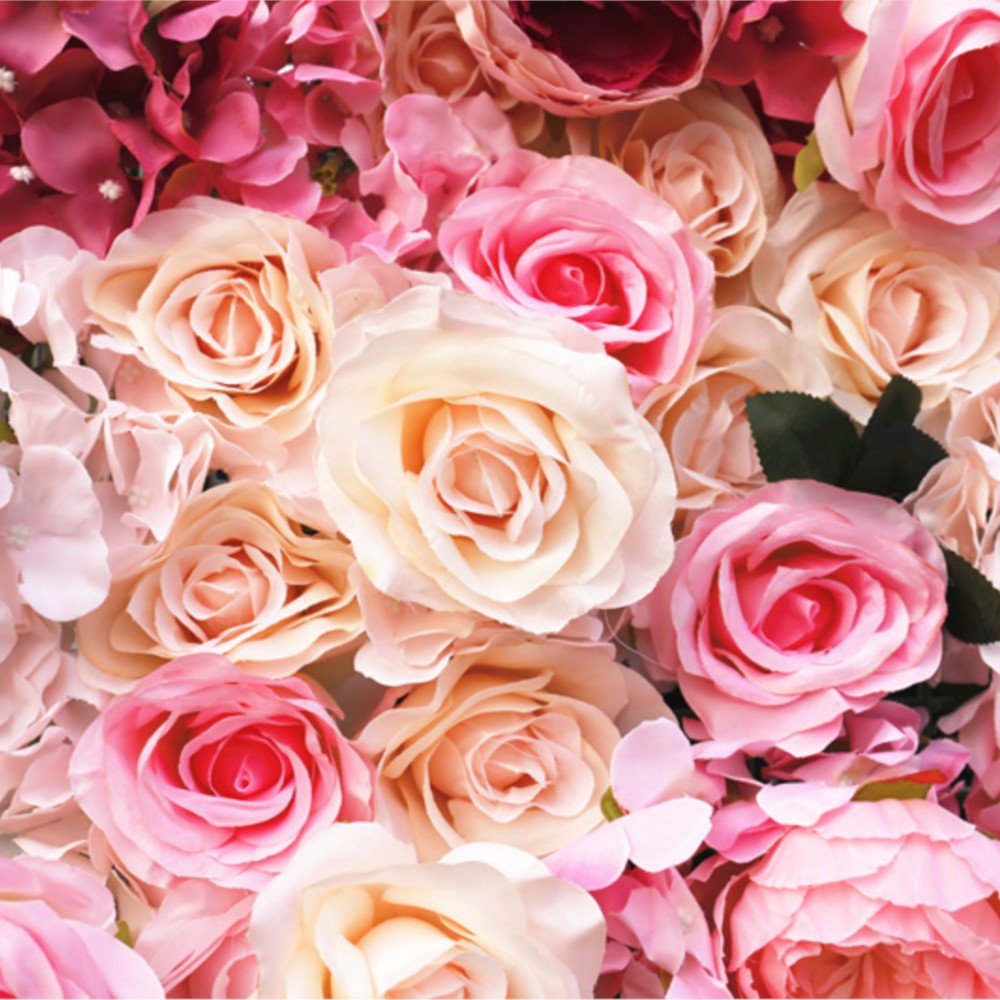 Uflower ผนังดอกกุหลาบ 5D แบบไล - Wedding Backdrop Curtain บทวิจารณ์และราคา