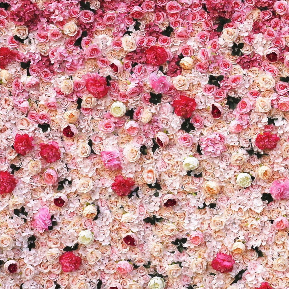 Uflower ผนังดอกกุหลาบ 5D แบบไล - Wedding Backdrop Curtain บทวิจารณ์และราคา