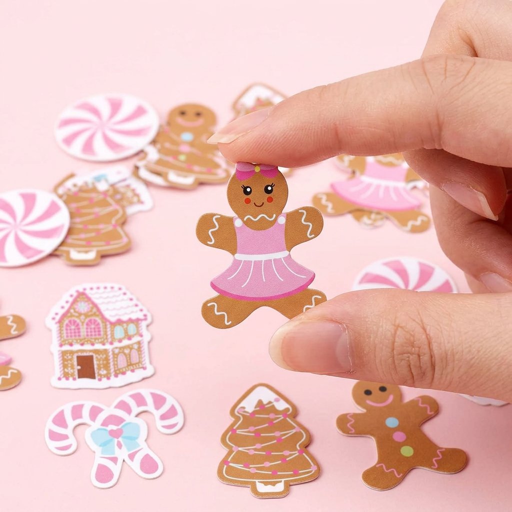 330 ชิ้น คอนเฟตติขนมปังขิงสีชม - Papercraft Supply Confetti บทวิจารณ์และราคา