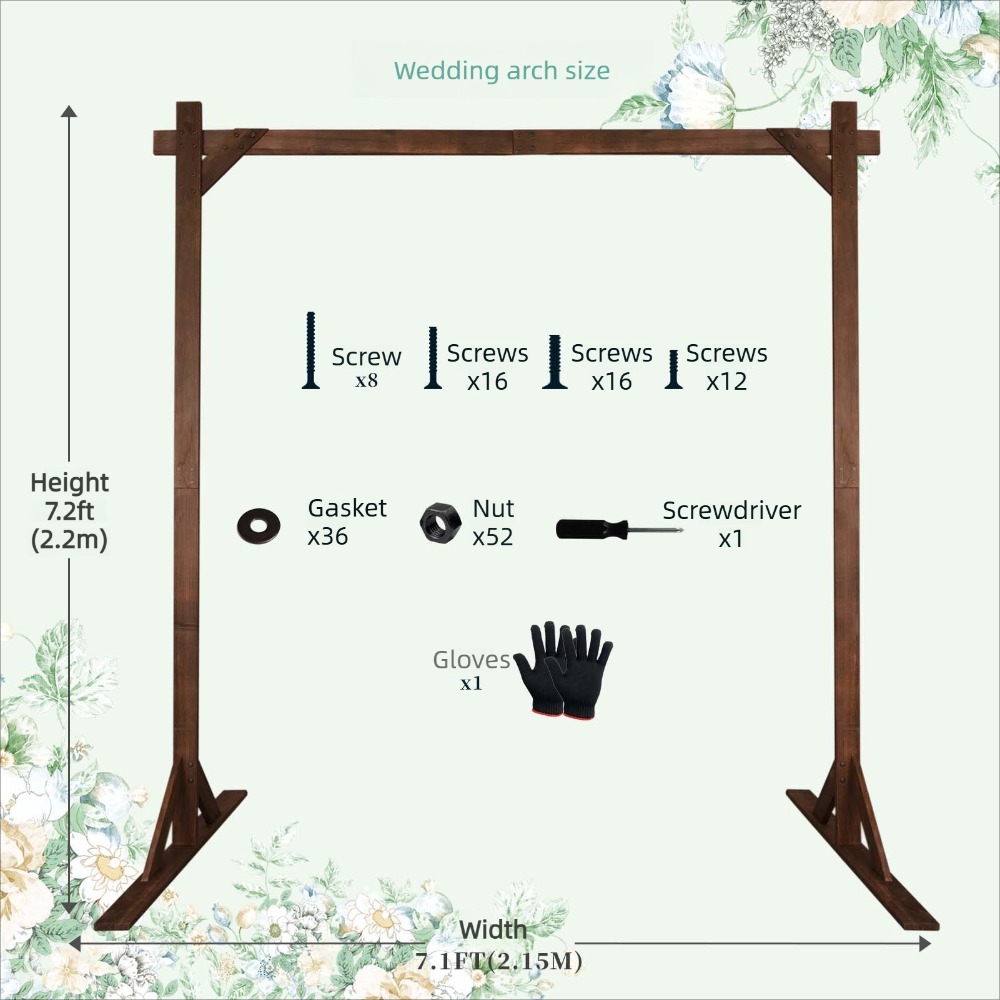 ซุ้มไม้ธีมป่าสำหรับงานแต่งงาน  - Wedding Support บทวิจารณ์และราคา