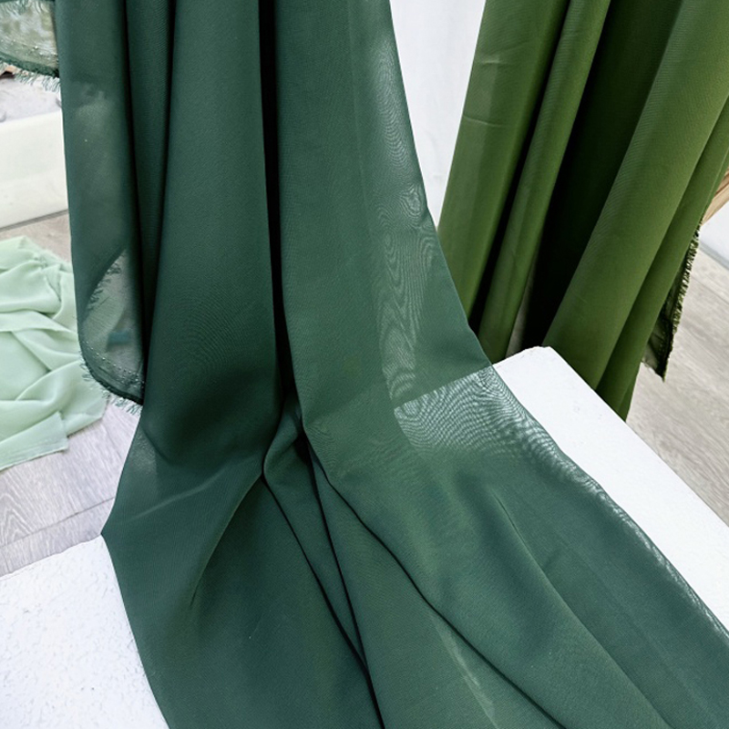 ผ้าชีฟองสีเขียวอะโวคาโดมะกอกสำ - Wedding Backdrop Curtain บทวิจารณ์และราคา