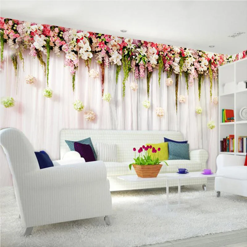 ผนังที่กําหนดเองผ้าแฟชั่นดอกไม - Wedding Backdrop Curtain บทวิจารณ์และราคา