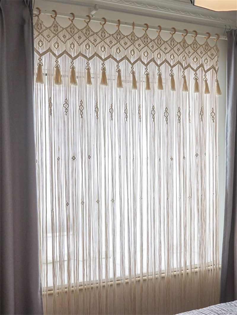 พรมผ้าม่านหน้าต่างประตูผ้าฝ้าย - Wedding Backdrop Curtain บทวิจารณ์และราคา
