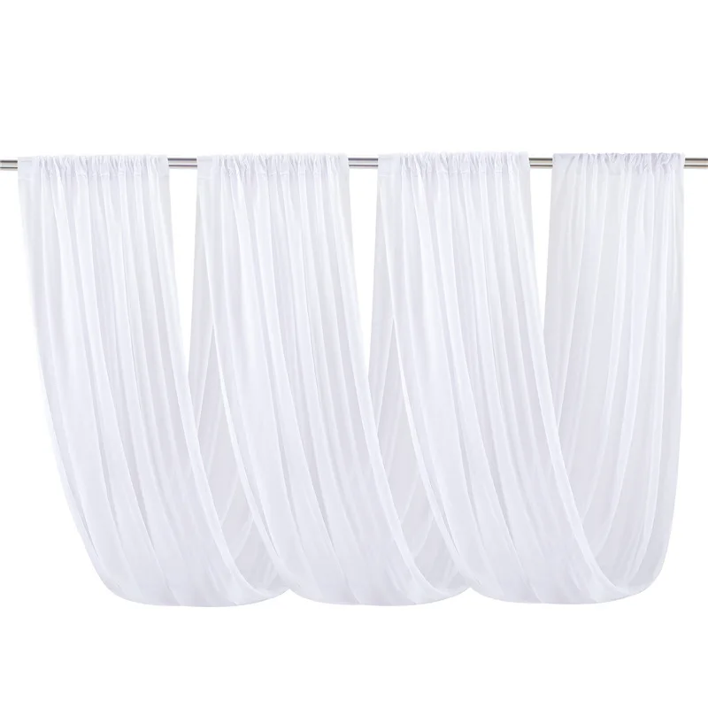 จัดงานแต่งงานเพดานผ้าม่านตกแต่ - Wedding Backdrop Curtain บทวิจารณ์และราคา