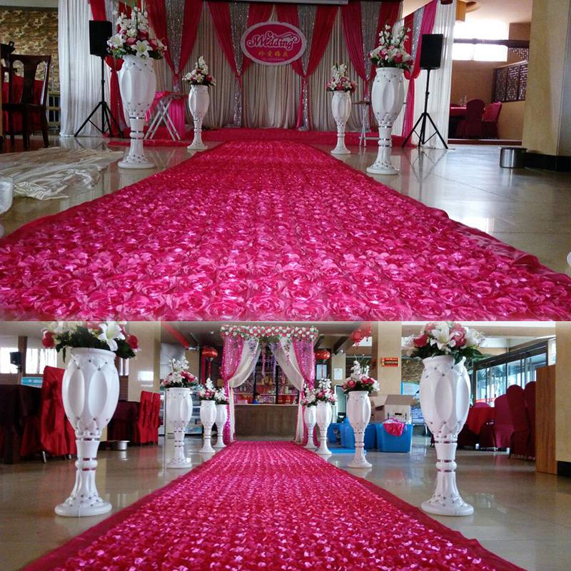 ผ้าซาติน 10 หลา ลายดอกกุหลาบ 3 - Wedding Backdrop Curtain บทวิจารณ์และราคา