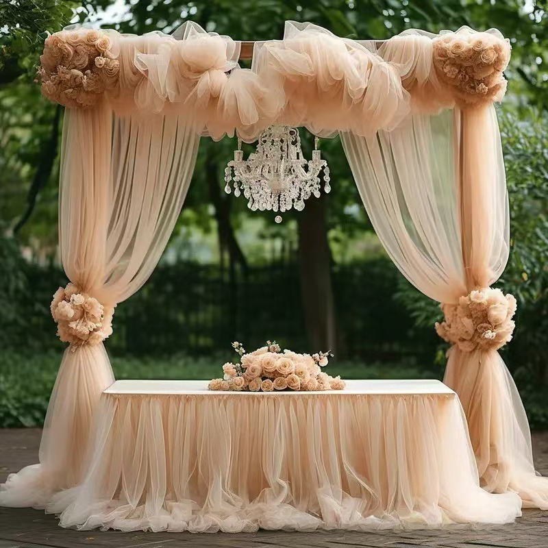 ผ้าตกแต่งซุ้มงานแต่งงาน 6 เมตร - Wedding Backdrop Curtain บทวิจารณ์และราคา