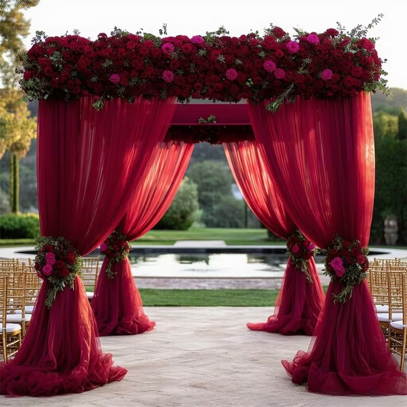 ผ้าตกแต่งซุ้มงานแต่งงาน 6 เมตร - Wedding Backdrop Curtain บทวิจารณ์และราคา