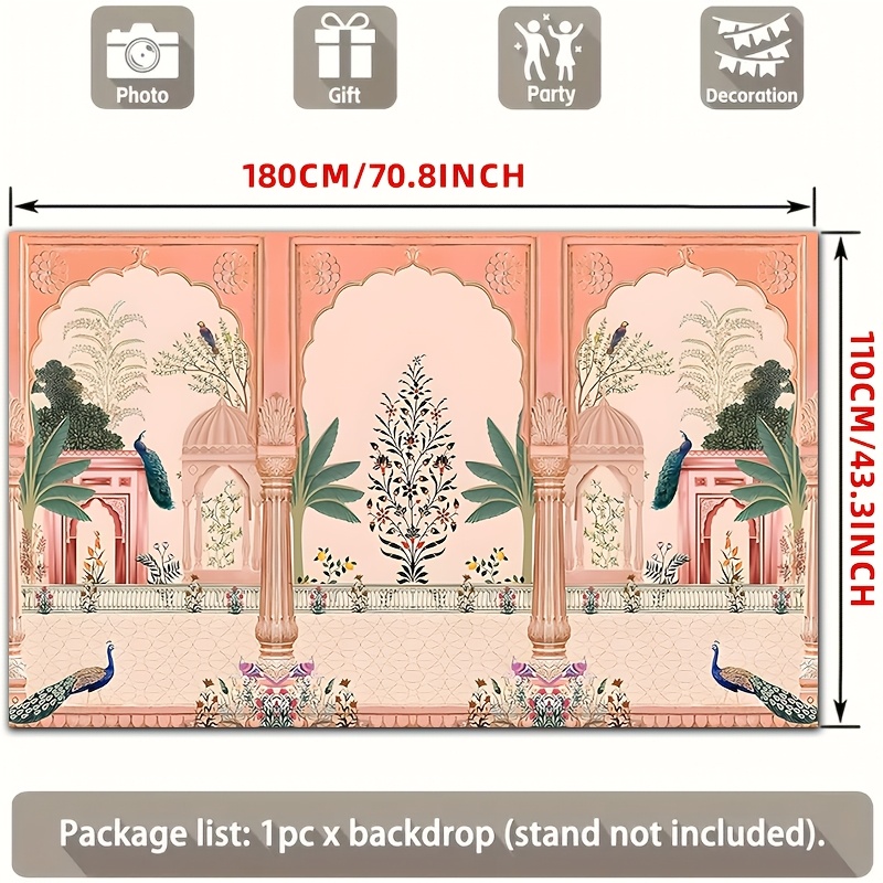 ฉากหลังงานแต่งงานลายดอกไม้แบบโ - Wedding Backdrop Curtain บทวิจารณ์และราคา