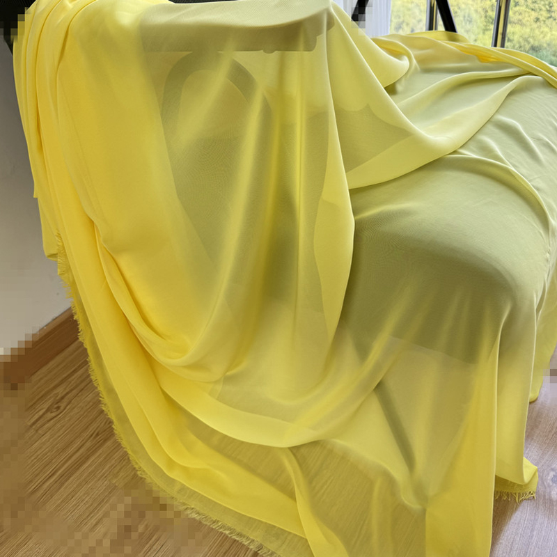 ผ้าชิฟฟ่อนสีเหลืองสีส้มสำหรับเ - Wedding Backdrop Curtain บทวิจารณ์และราคา