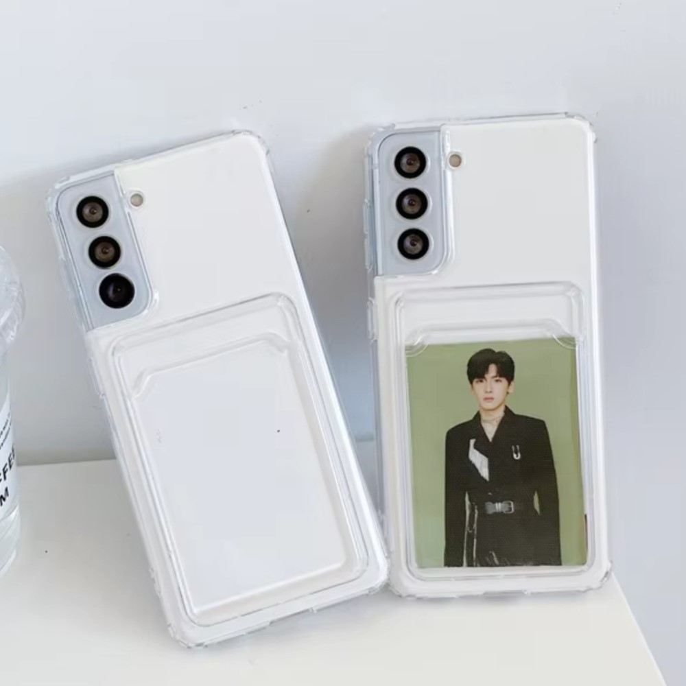 เคสโทรศัพท์ซิลิโคนใสแบบมีช่องใ - Place Card Holder บทวิจารณ์และราคา